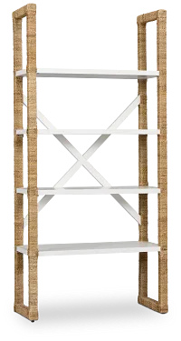 Marley Light Tone Woven Bookcase