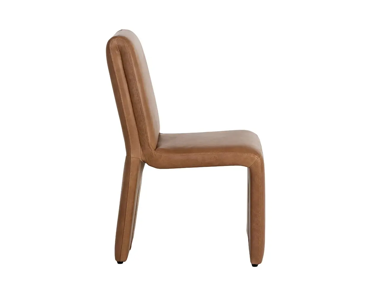 Heron Brown Lthr/vinyl Upholstered Side Chair Heron Brown Lthr/vinyl Upholstered Side Chair
