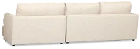 Maxwell Light Gray Fabric Right Chaise Sectional