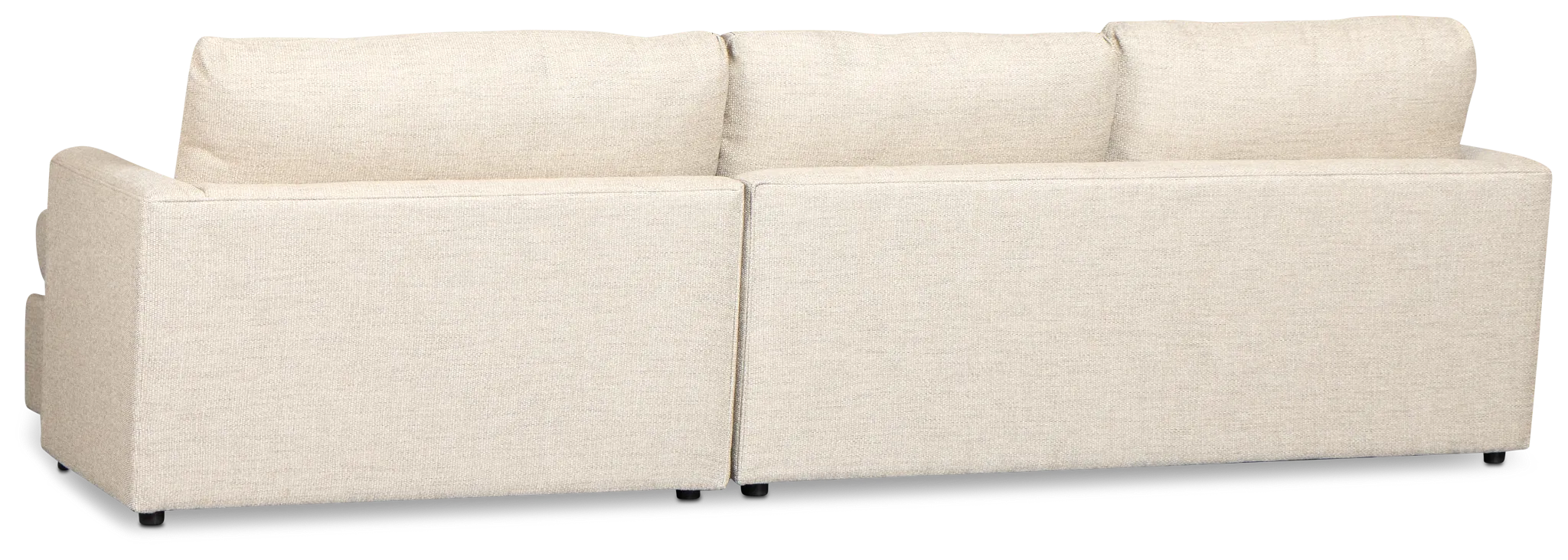 Maxwell Light Gray Fabric Right Chaise Sectional
