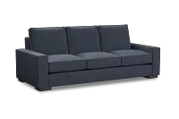 Edgewater Maguire Blue 96" Sofa W/ 3 Cushions