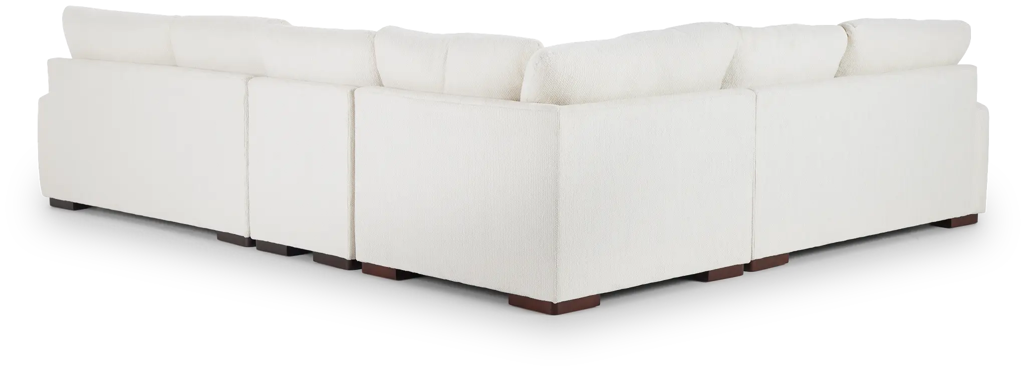Alpha White Fabric Medium Two-arm Sectional Alpha White Fabric Medium Two-arm Sectional
