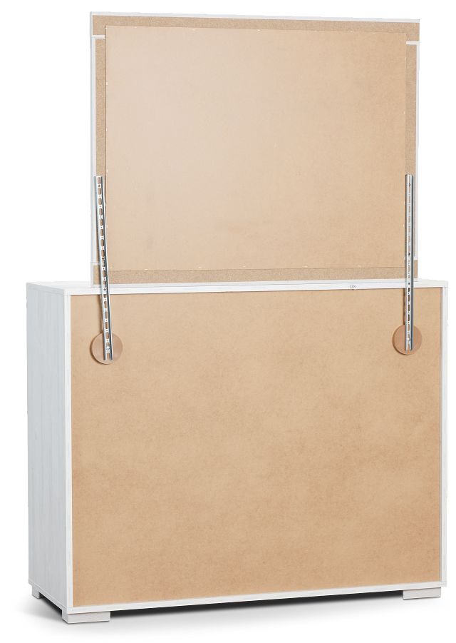 Everett White Dresser & Mirror