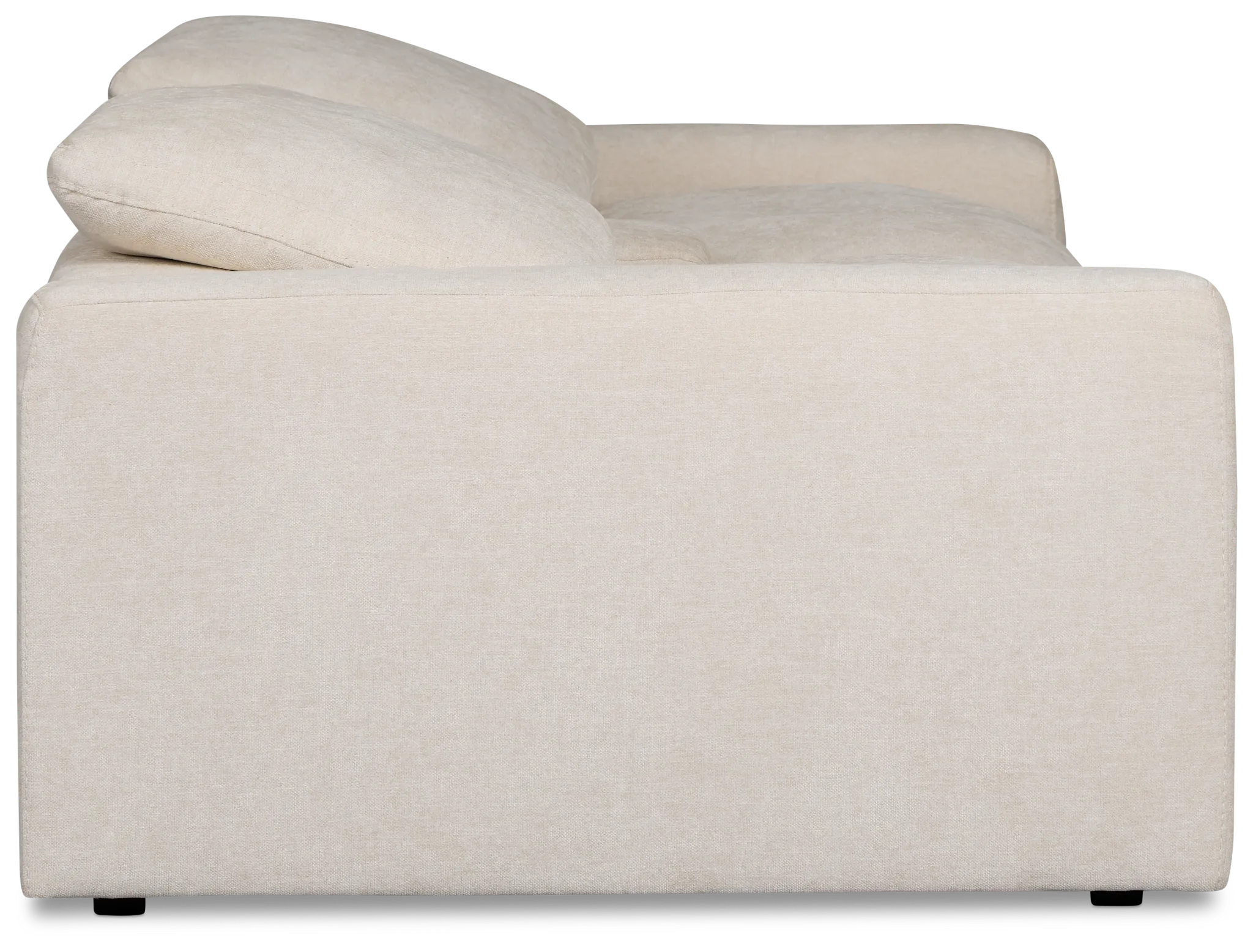 Drift Light Beige Fabric Power Reclining Console Loveseat