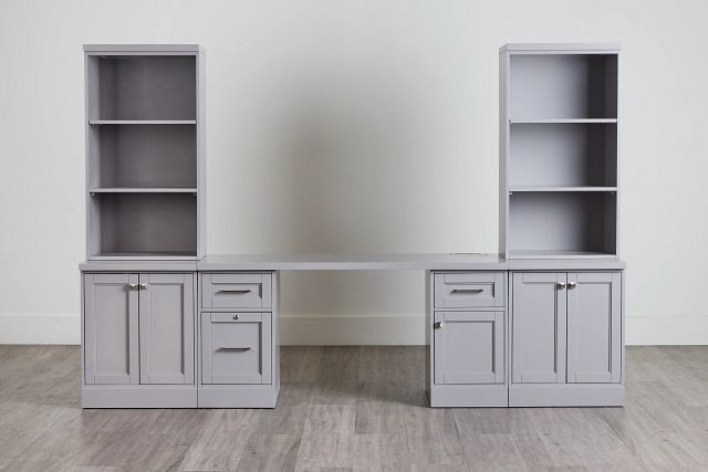 Newport Gray Door Wall Desk