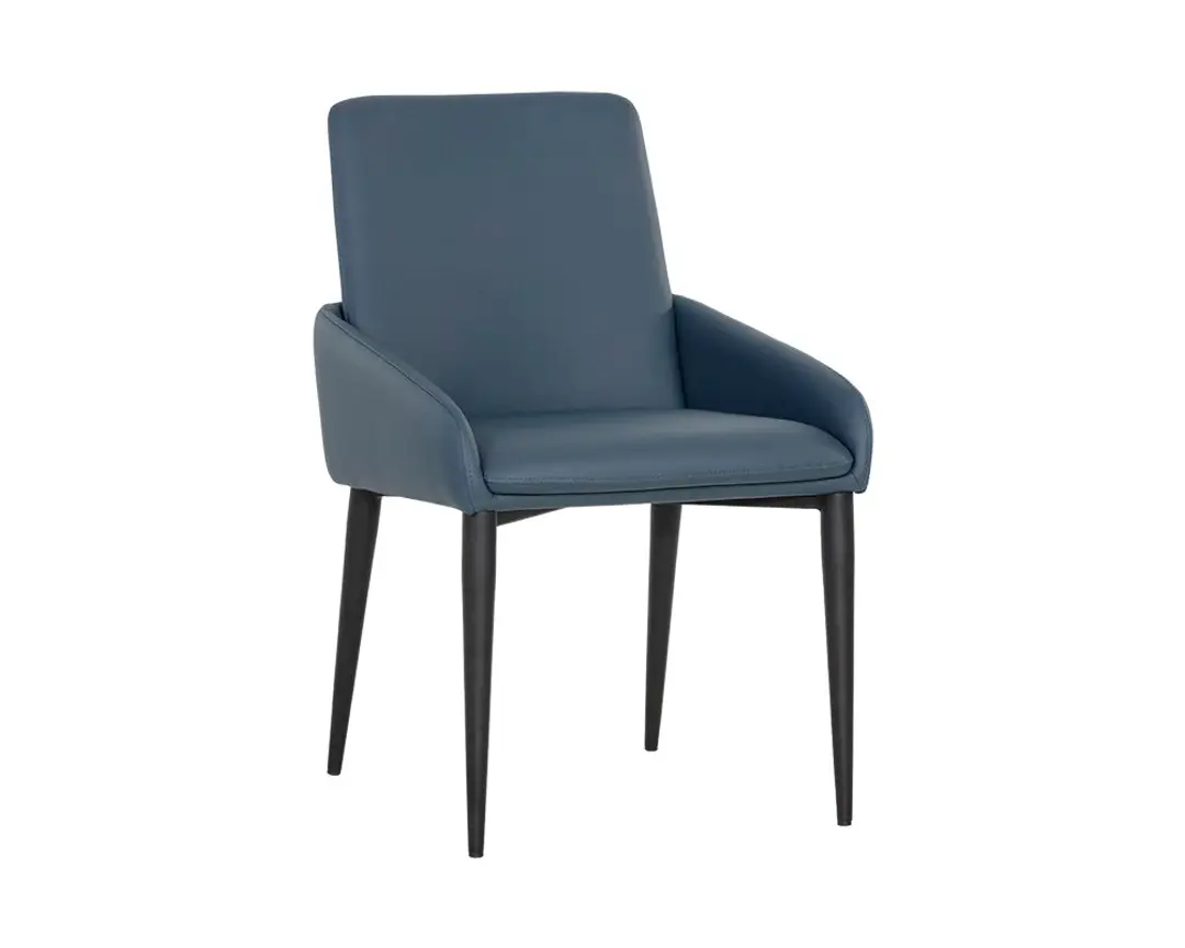 Dillon Dark Blue Upholstered Arm Chair Dillon Dark Blue Upholstered Arm Chair