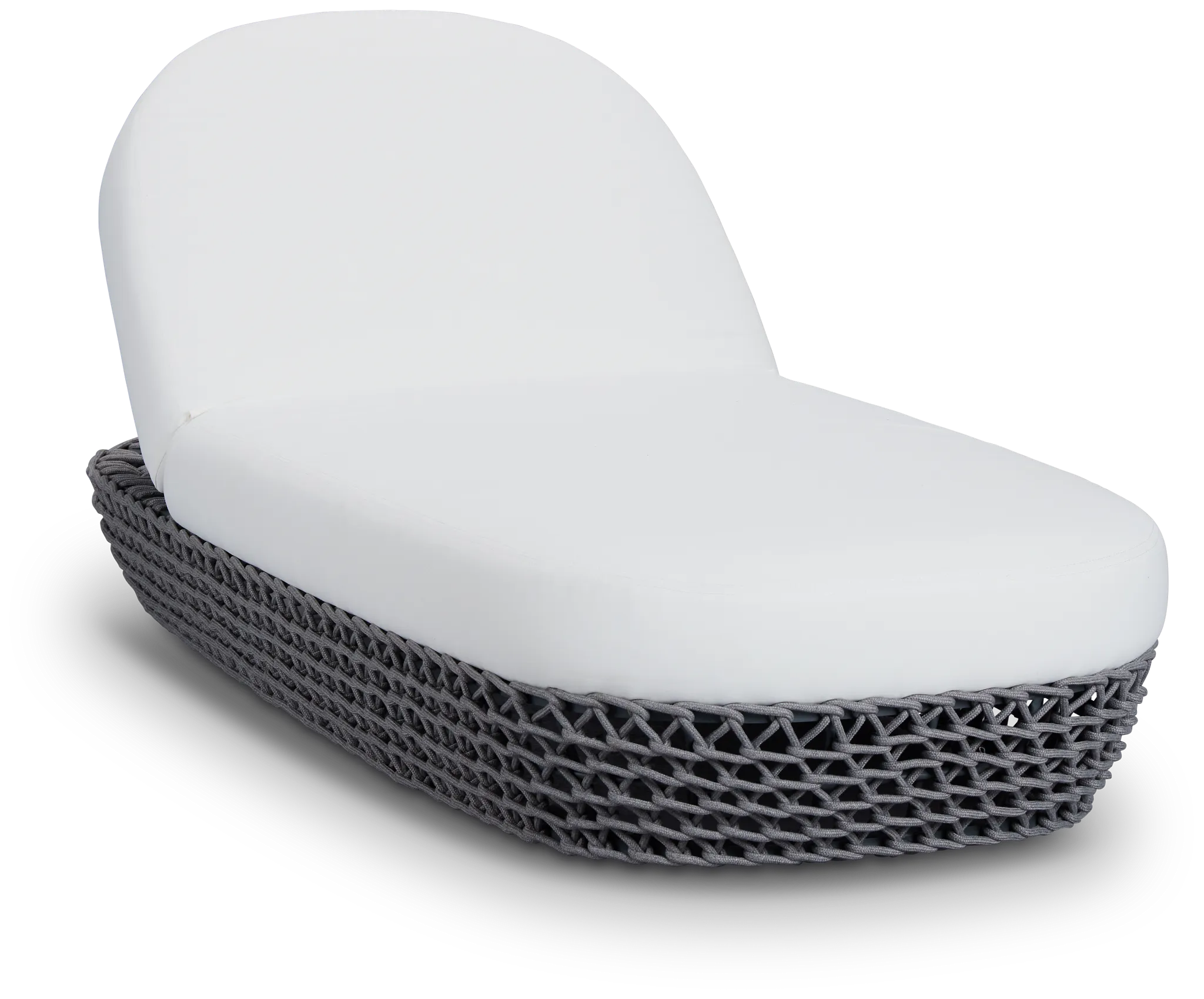 Fiji White Rope Chaise