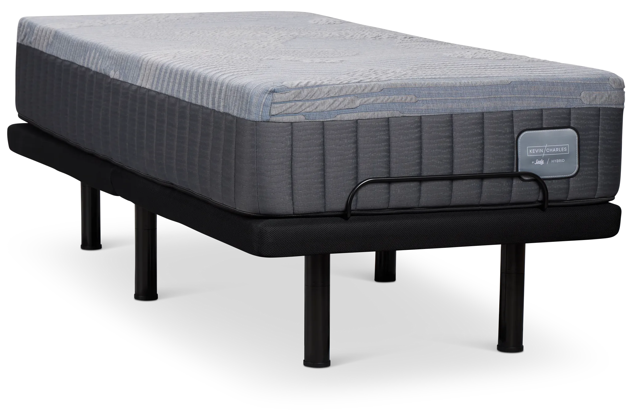 Kevin Charles By Sealy Hybrid Medium Plus Adjustable Mattress Set