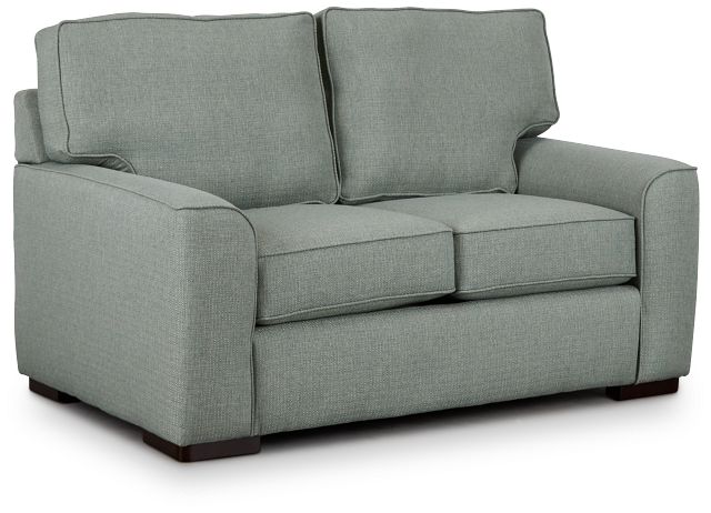 Austin Green Fabric Loveseat