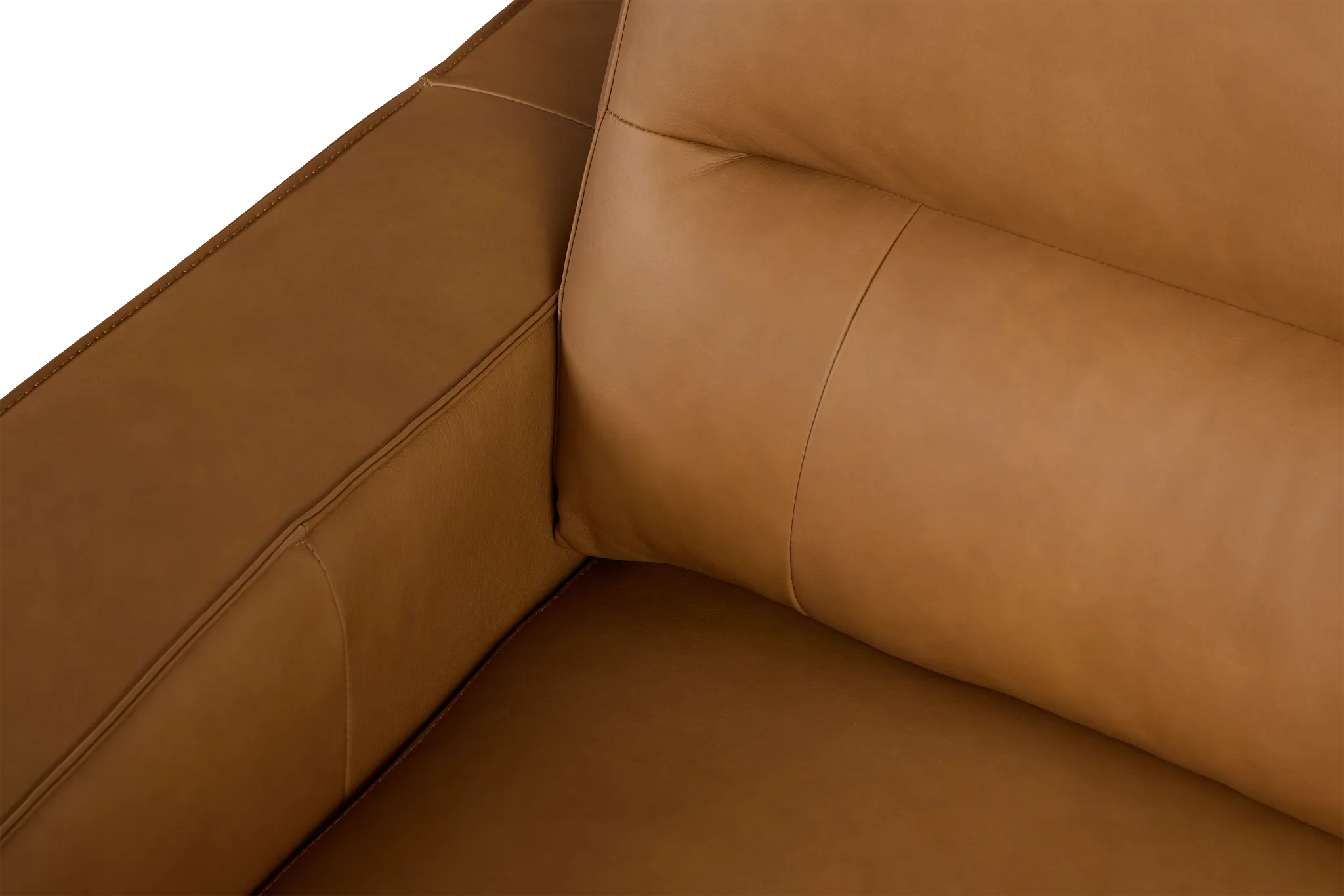 Rudy Brown Lthr/vinyl Left Dual Power Extension Chaise Sectional