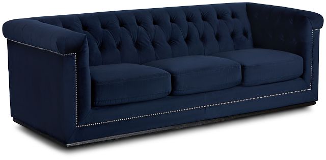 Blair Dark Blue Micro Sofa