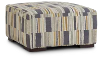 Seydou Yellow Fabric Cocktail Ottoman