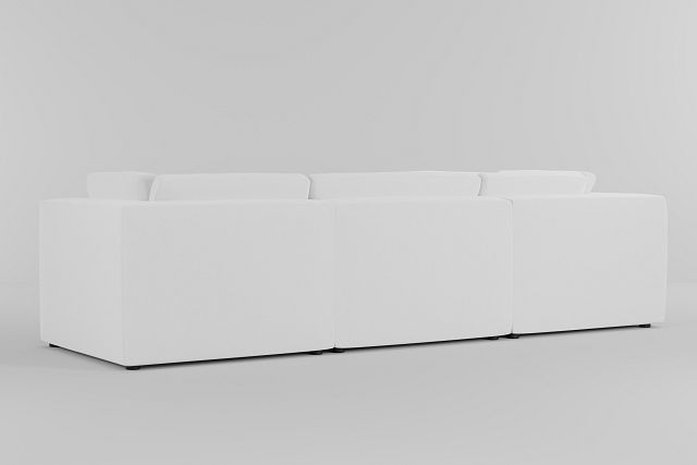 Destin Delray White Fabric 4-piece Modular Sectional