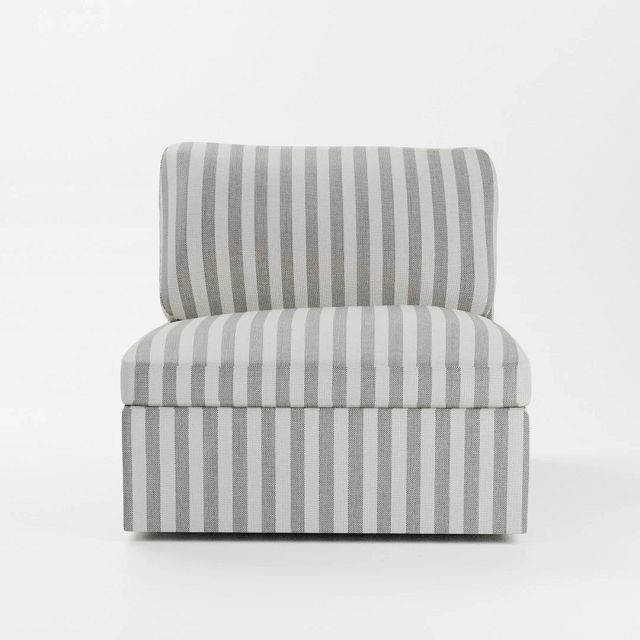 Destin Sea Lane Dark Gray Fabric Swivel Chair