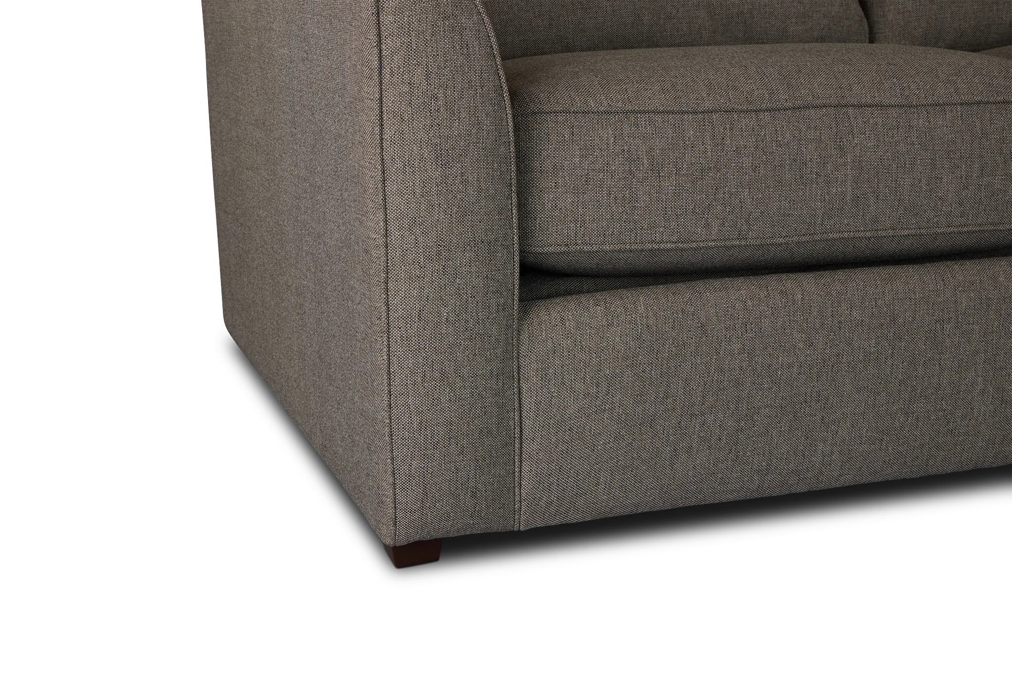 Asheville Brown Cool Mfoam Right Chaise Memory Foam Sleeper Sectional