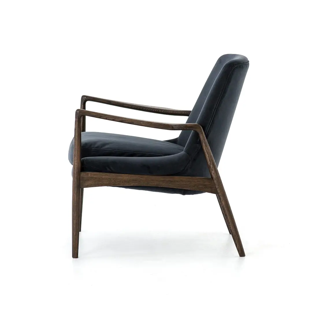 Four Hands Abella Navy Velvet Accent Chair Four Hands Abella Navy Velvet Accent Chair