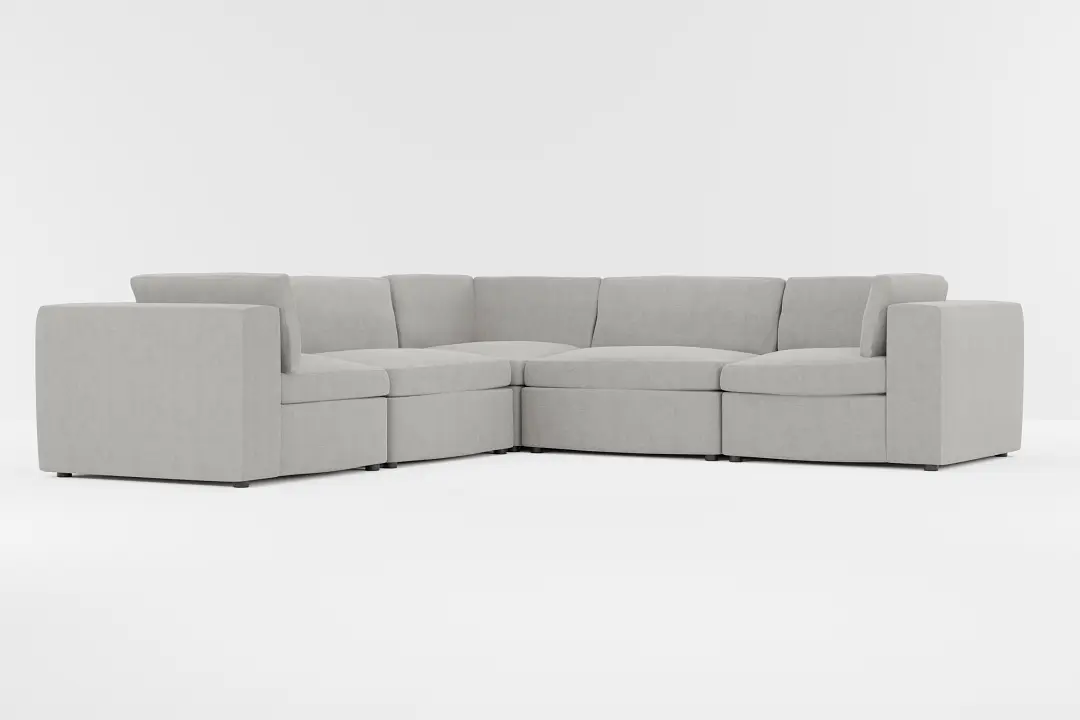 Destin Maguire Gray Fabric 5-piece Modular Sectional Destin Maguire Gray Fabric 5-piece Modular Sectional
