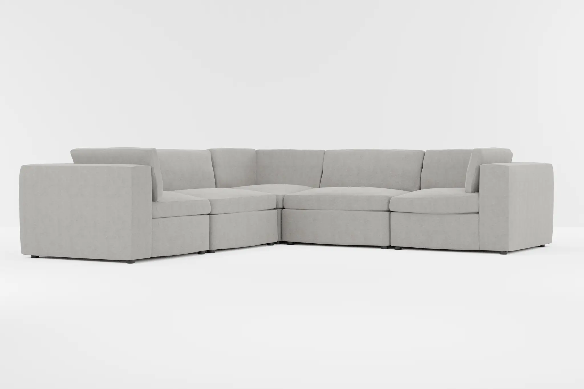 Destin Maguire Gray Fabric 5-piece Modular Sectional Destin Maguire Gray Fabric 5-piece Modular Sectional