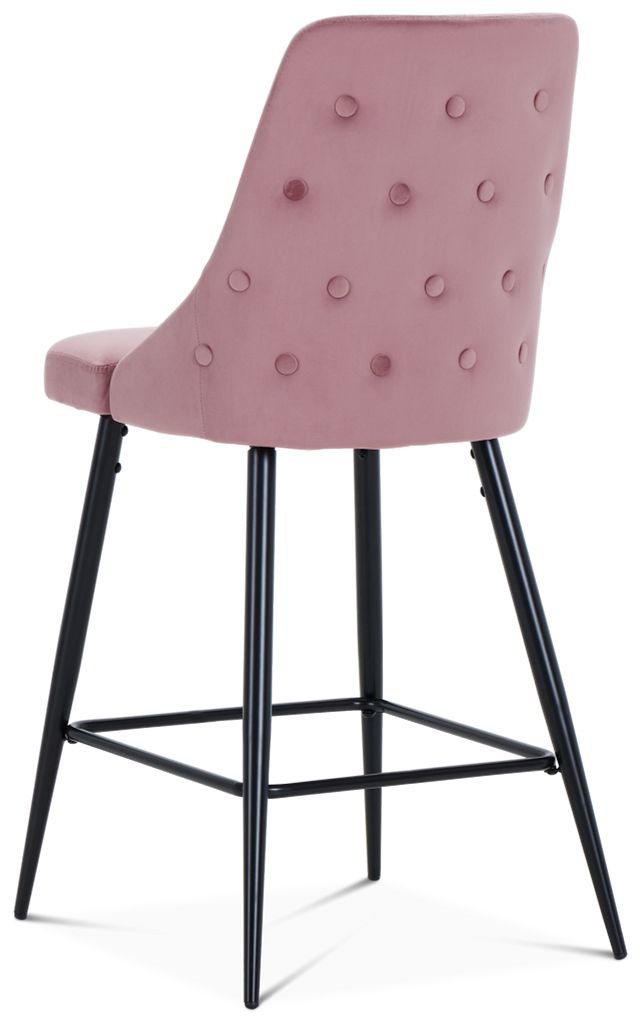 Cameo Light Pink 27" Upholstered Barstool