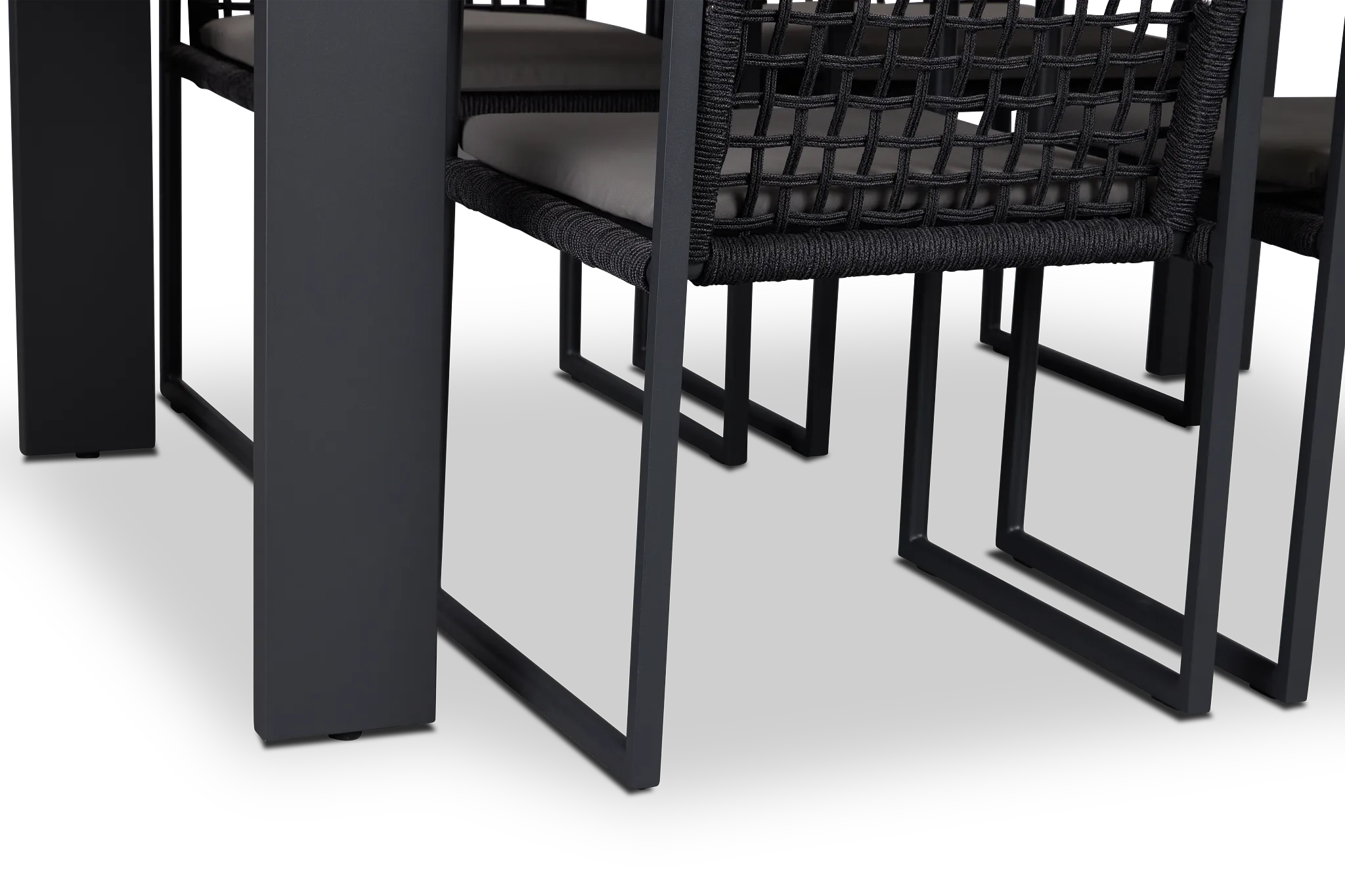 Sunrise Teak 65" Rectangular Table & 4 Teak Arm Chairs