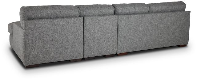 Veronica Dark Gray Down Small Right Chaise Sectional (4)
