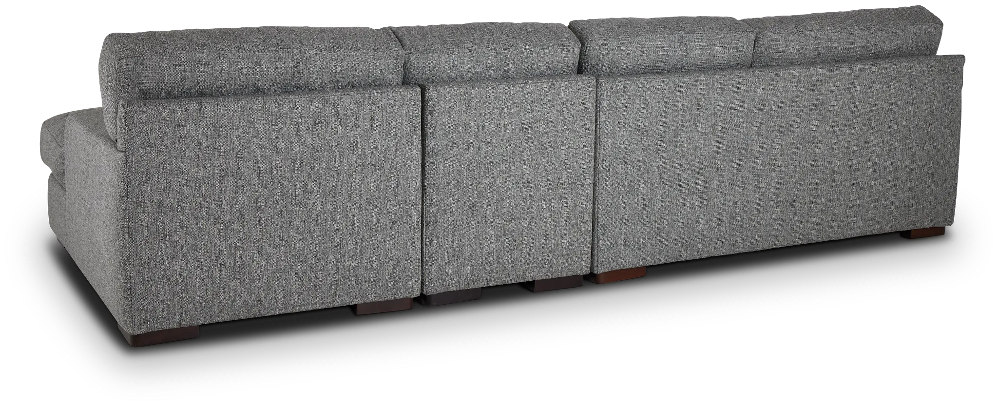 Veronica Dark Gray Down Small Right Chaise Sectional