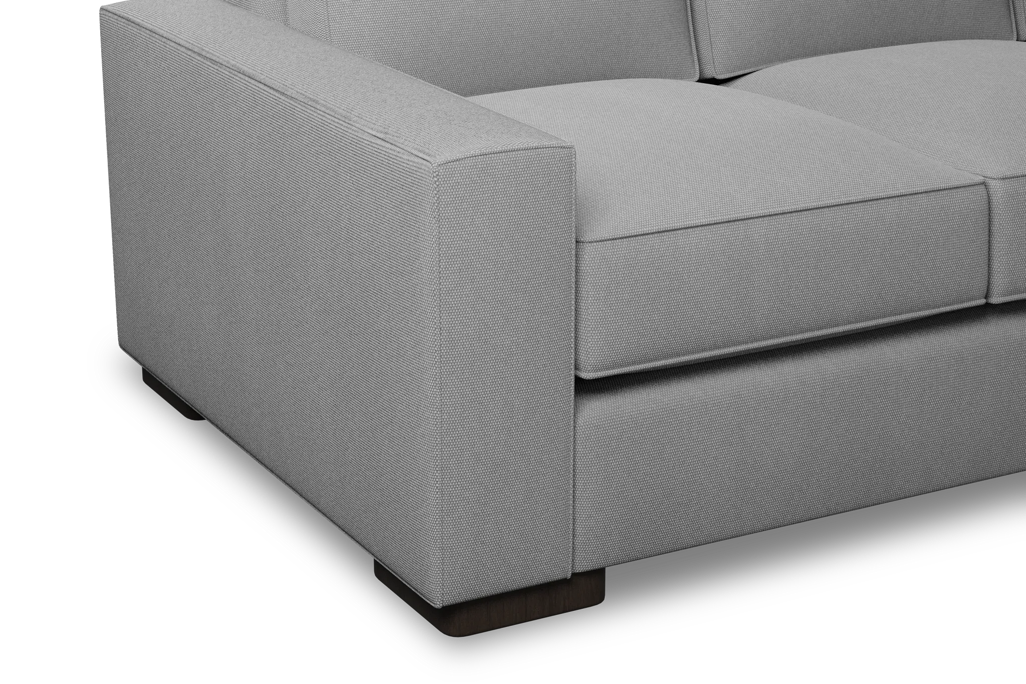 Edgewater Delray Light Gray 84" Sofa W/ 3 Cushions