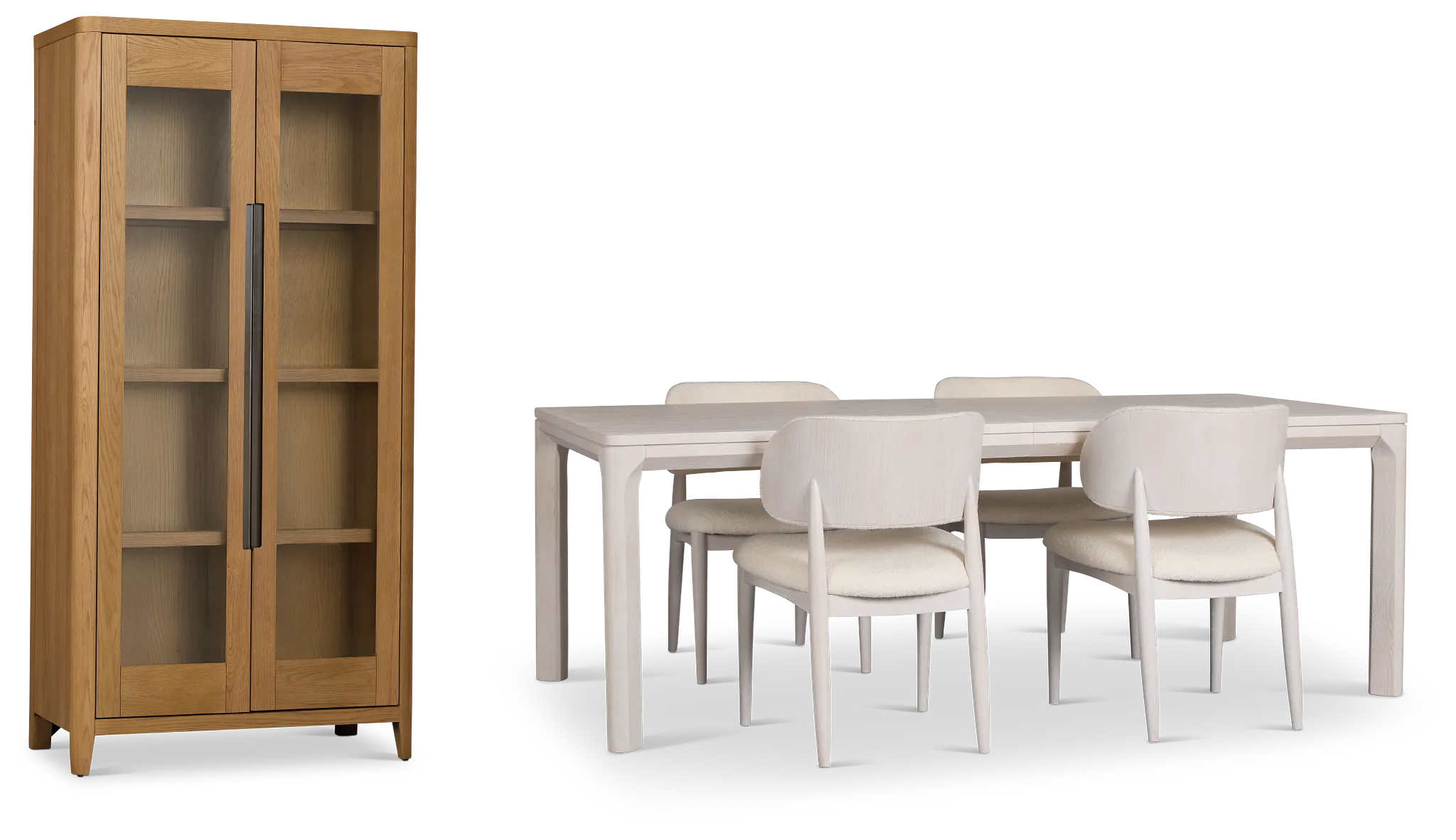 Gables White Rect Dining Room