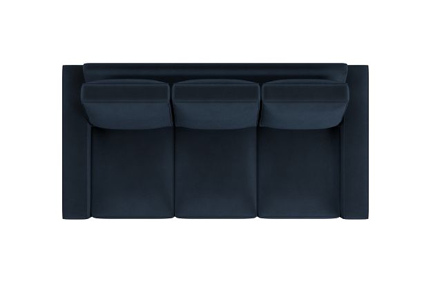 Edgewater Joya Dark Blue 84" Sofa W/ 3 Cushions