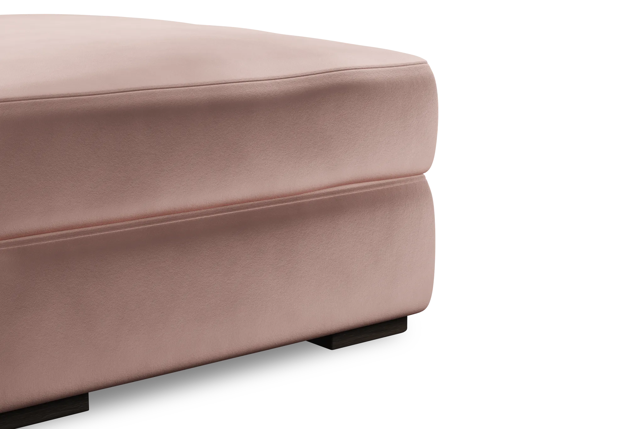 Edgewater Joya Light Pink Ottoman