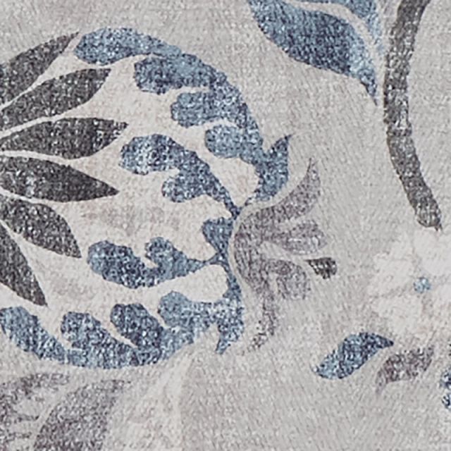 Sylvie Blue Floral Accent Chair