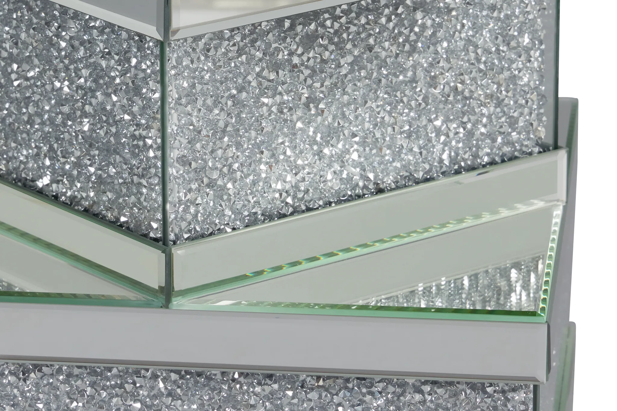 Marianne Mirrored Square Accent Table