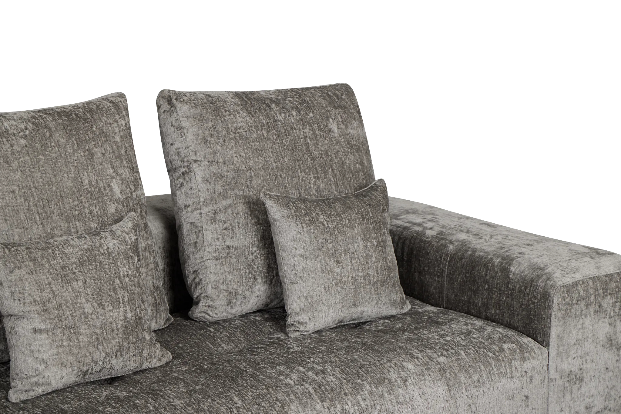 Skylar Gray Fabric Left Chaise Sectional