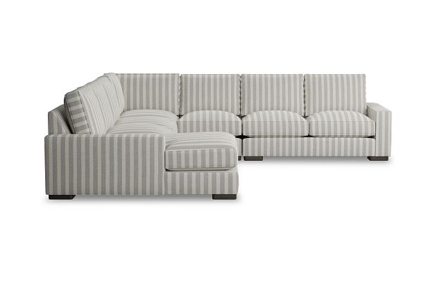 Edgewater Sea Lane Light Gray Large Left Chaise Sectional