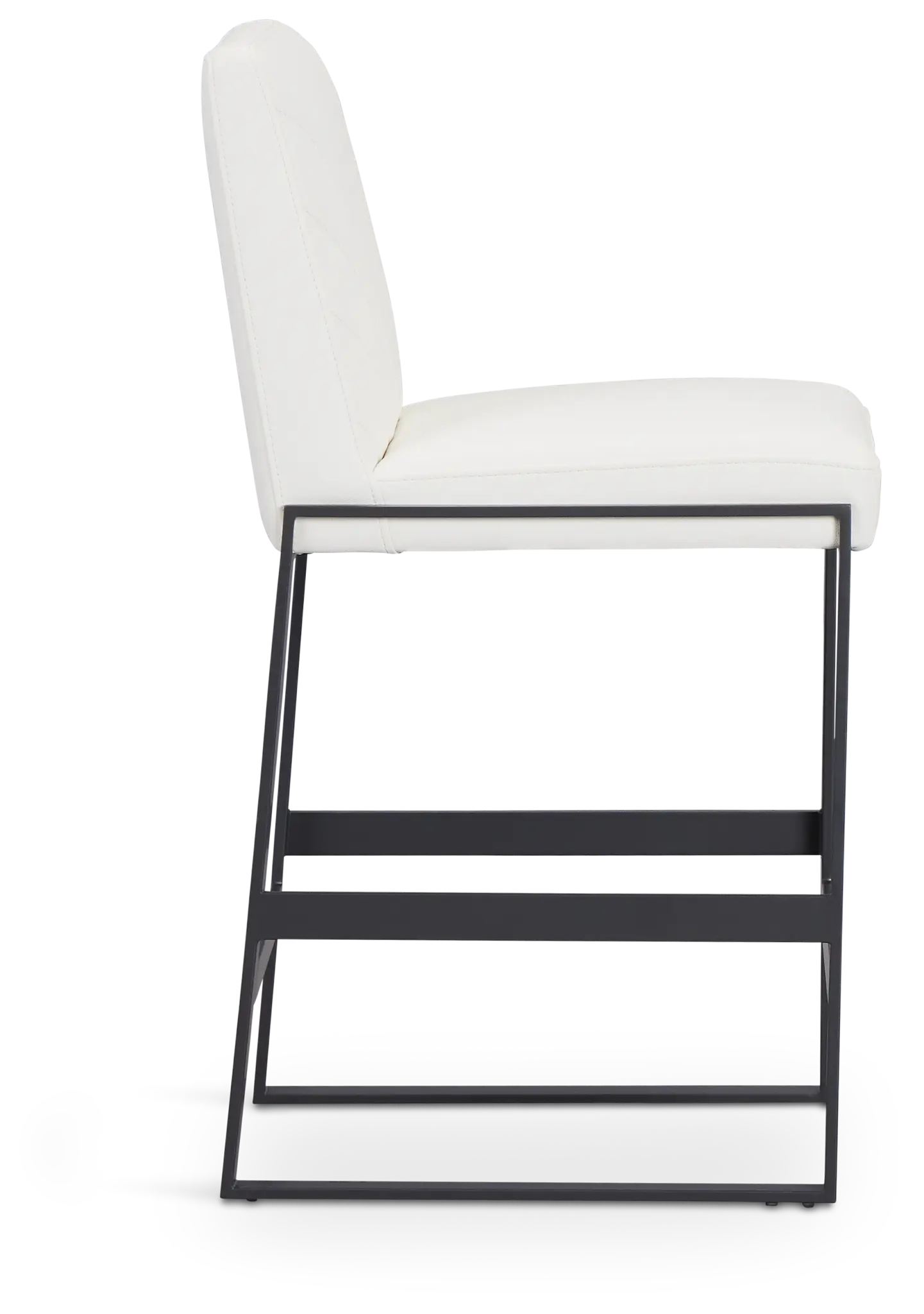 Harlem White 24" Upholstered Barstool Harlem White 24" Upholstered Barstool