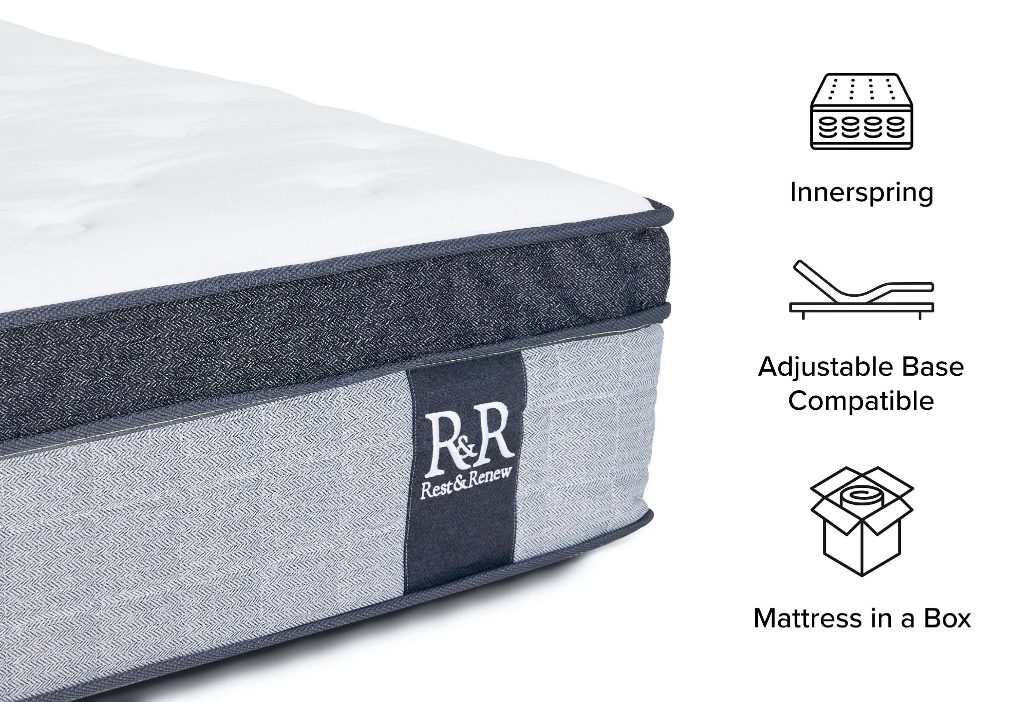 Rest & Renew By Zinus Pocket Innerspring 14" Pillow Top Mattress