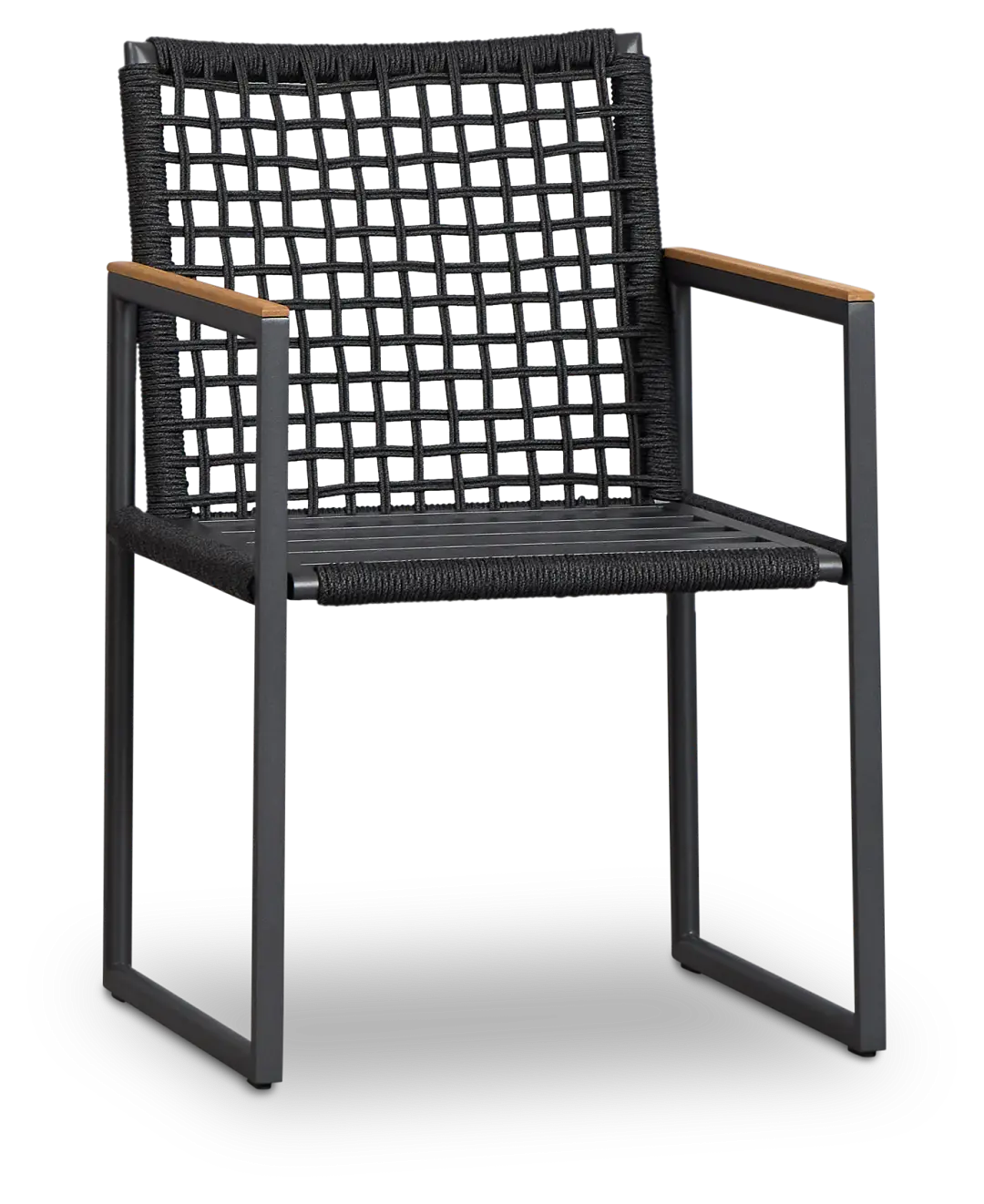 Sunrise Dark Gray Teak Arm Chair Frame Sunrise Dark Gray Teak Arm Chair Frame