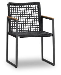 Sunrise Dark Gray Teak Arm Chair Frame