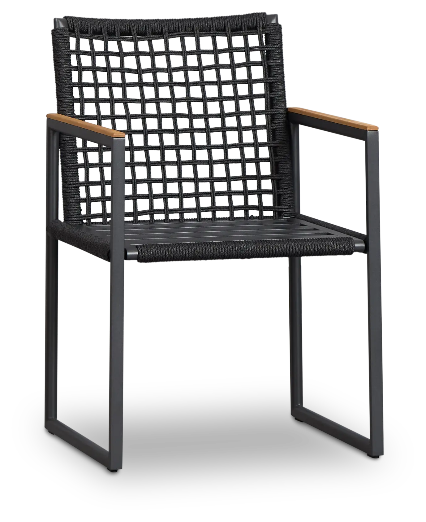 Sunrise Dark Gray Teak Arm Chair Frame Sunrise Dark Gray Teak Arm Chair Frame