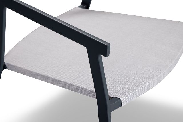 Valencia Gray Sling Arm Chair