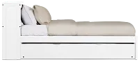 Charleston White Bookcase Trundle Bed