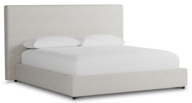 Grayton Gellar Beige 54" Upholstered Platform Bed
