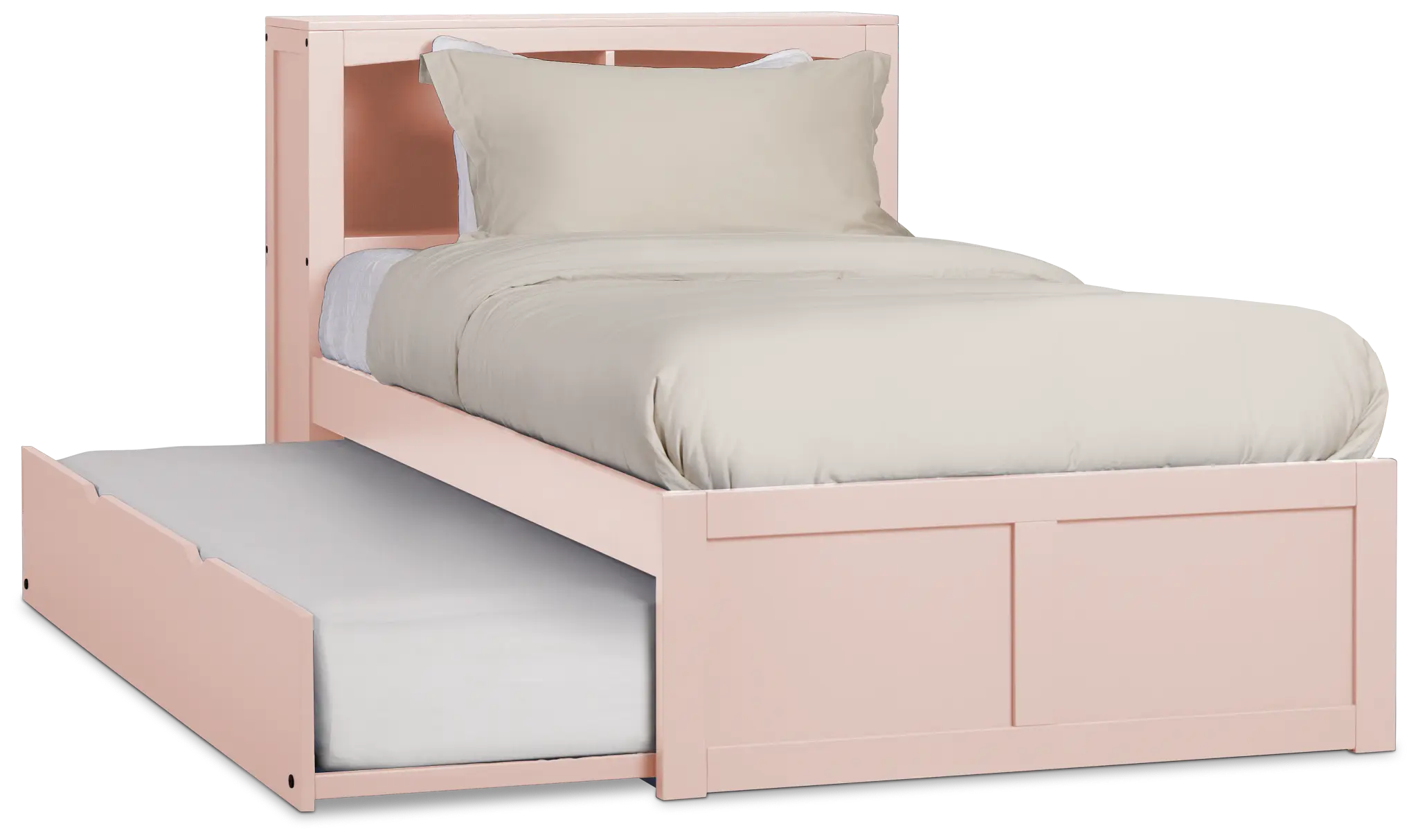 Charleston Pink Bookcase Trundle Bed Charleston Pink Bookcase Trundle Bed