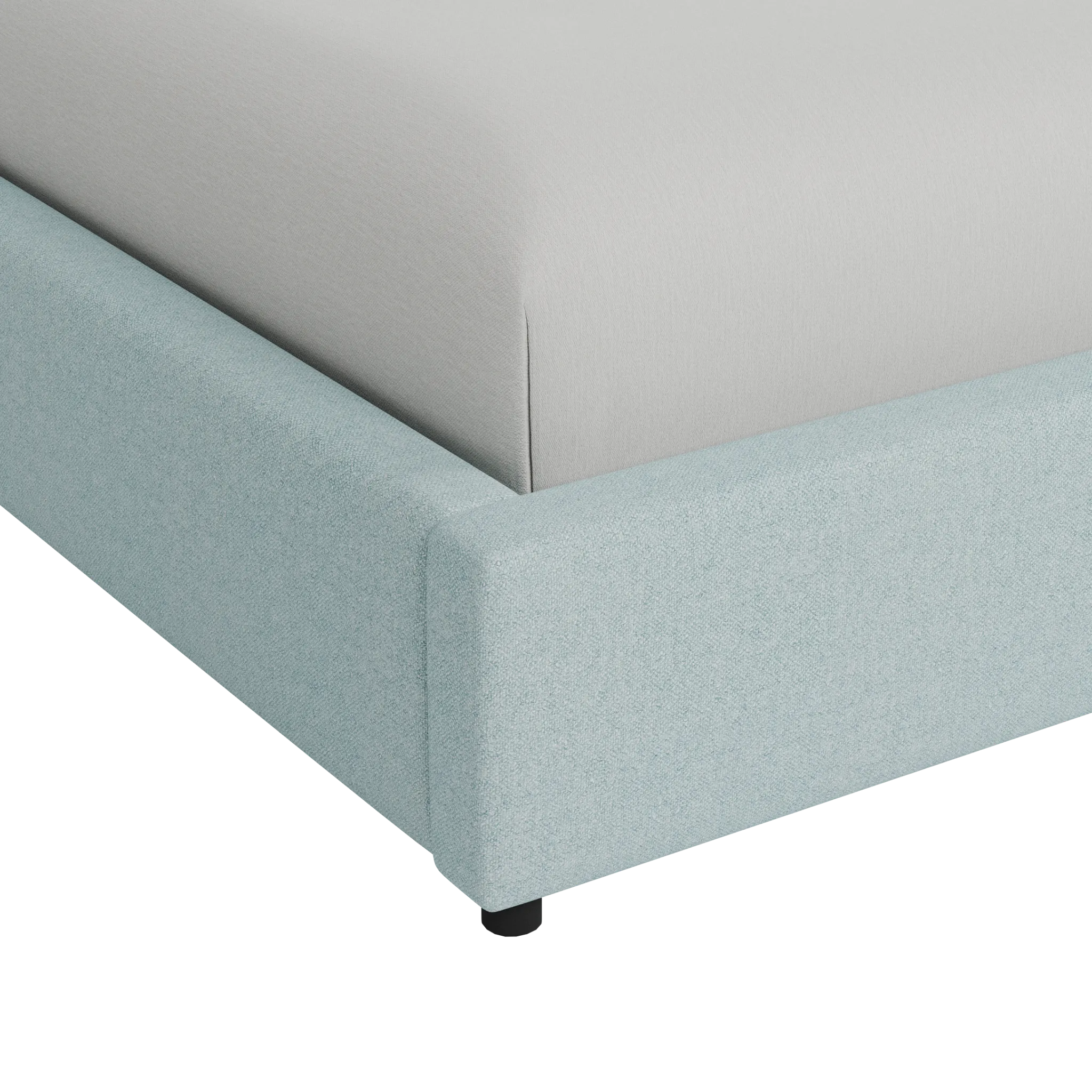 Grayton Elite Light Blue 54" Upholstered Platform Bed
