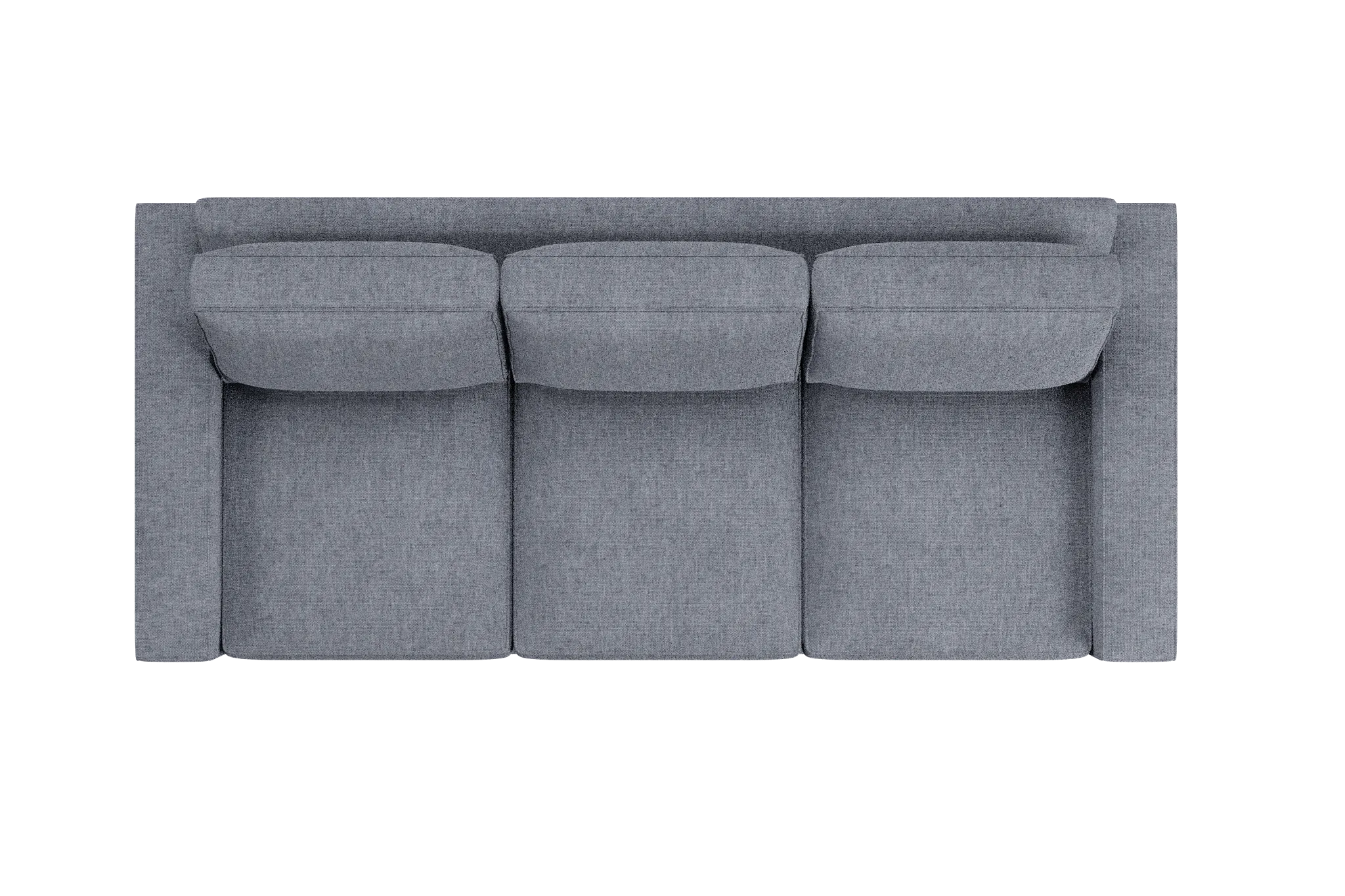 Edgewater Elevation Gray 96" Sofa W/ 3 Cushions