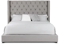 Lacey Gray Uph Platform Bed