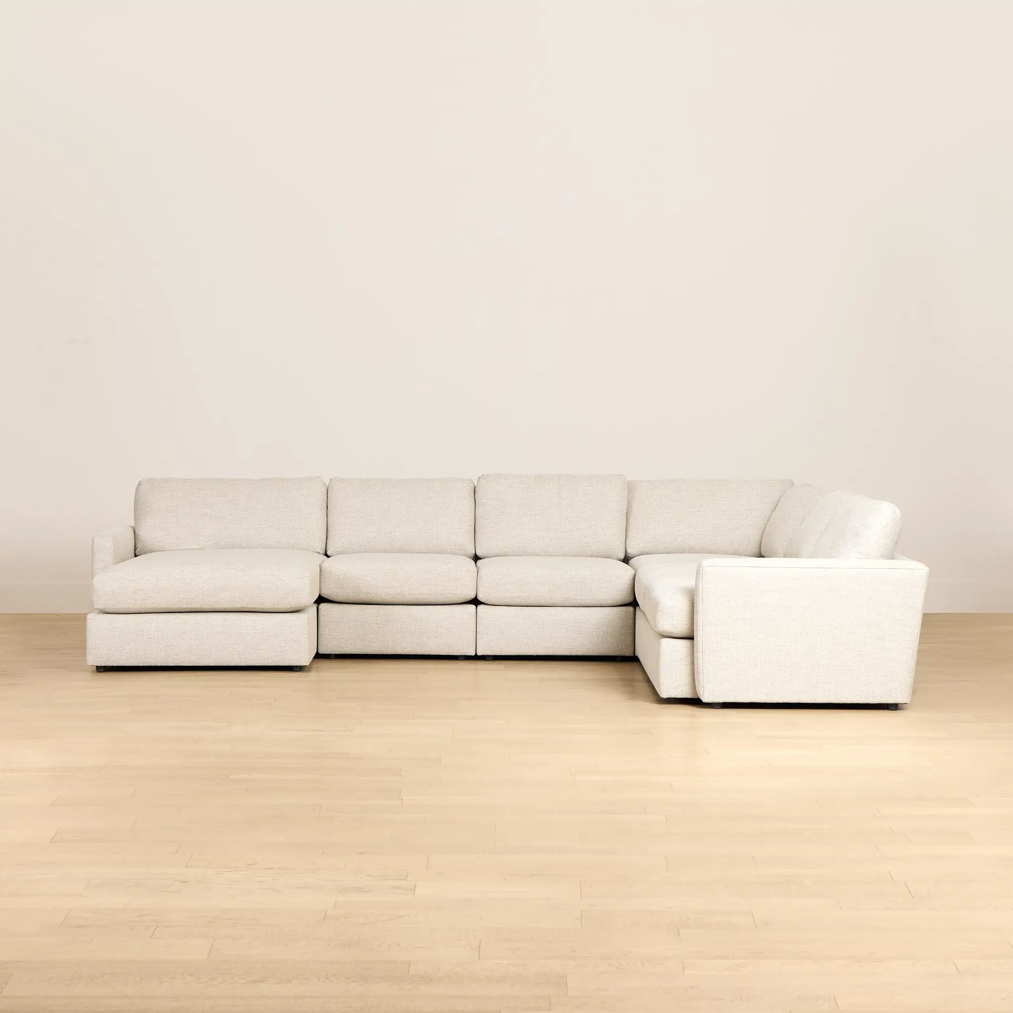 Maxwell Light Gray Fabric Large Left Chaise Sectional Maxwell Light Gray Fabric Large Left Chaise Sectional