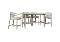 Juli Gray Rect High Dining Table