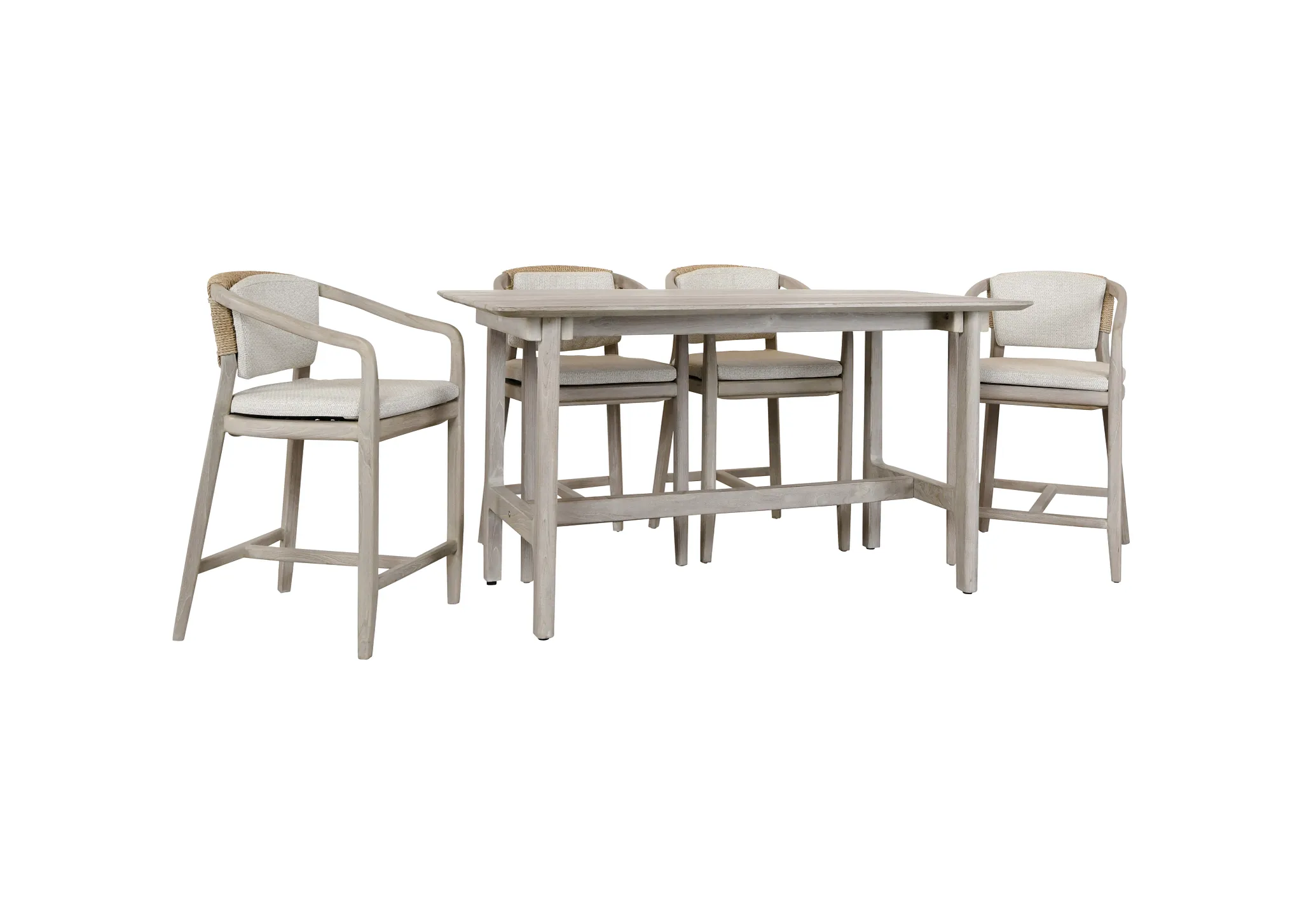 Juli Gray Rect High Dining Table
