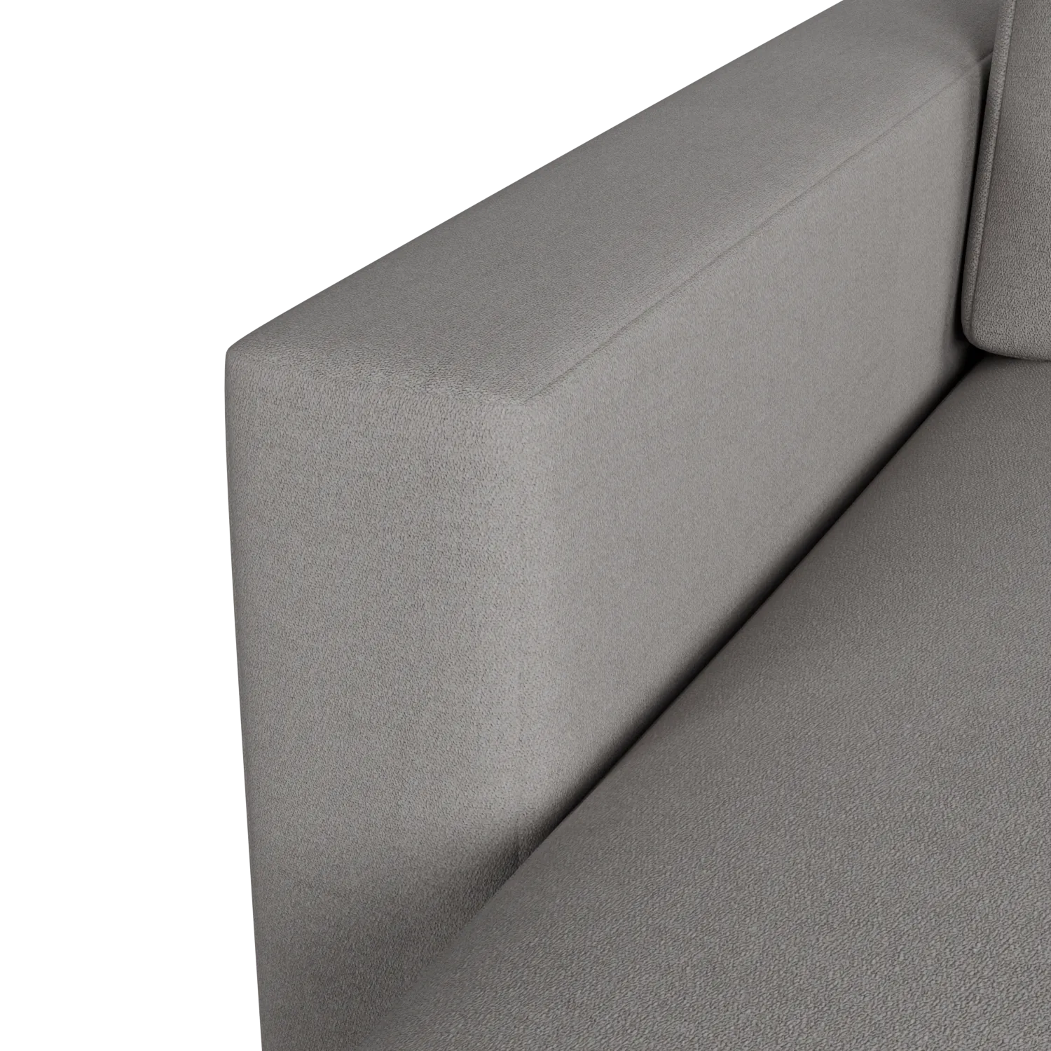 Citymod Light Gray Fabric Small Left Chaise Sectional